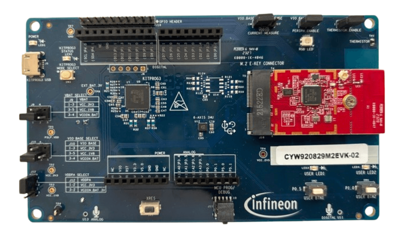 Bluetooth® Low Energy 5.4 MCU Evaluation board layout